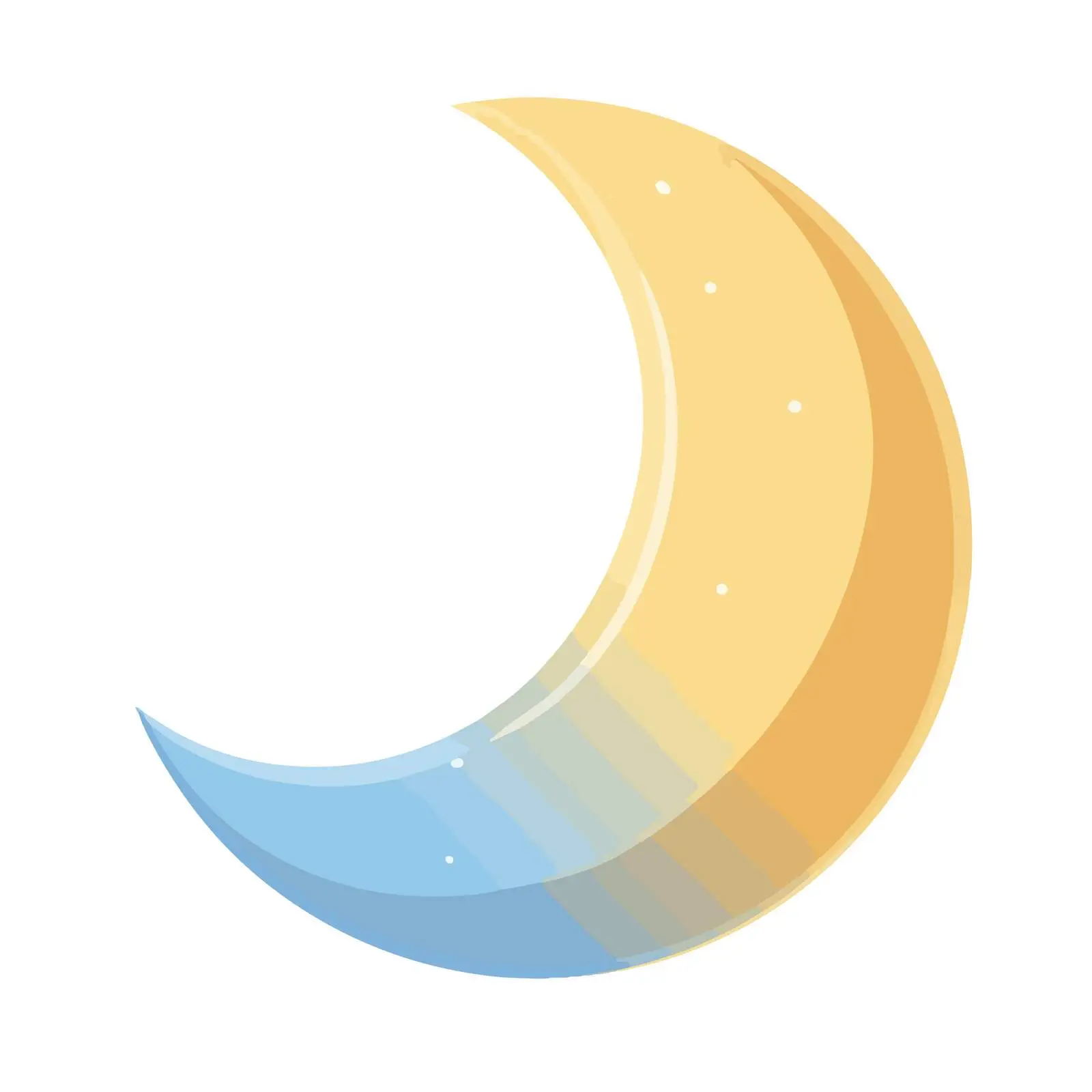 Glossy Moon Vector Icon — free download from Dotvec