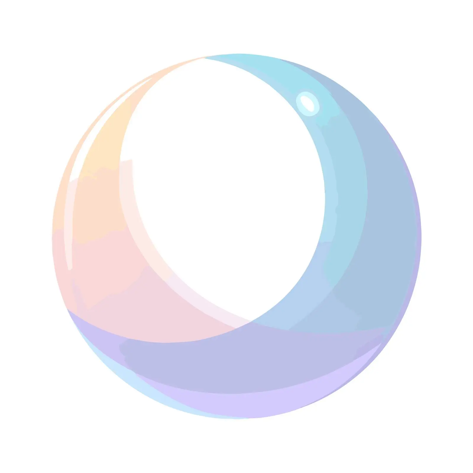 Glossy Minimalist Moon Icon — free download from Dotvec