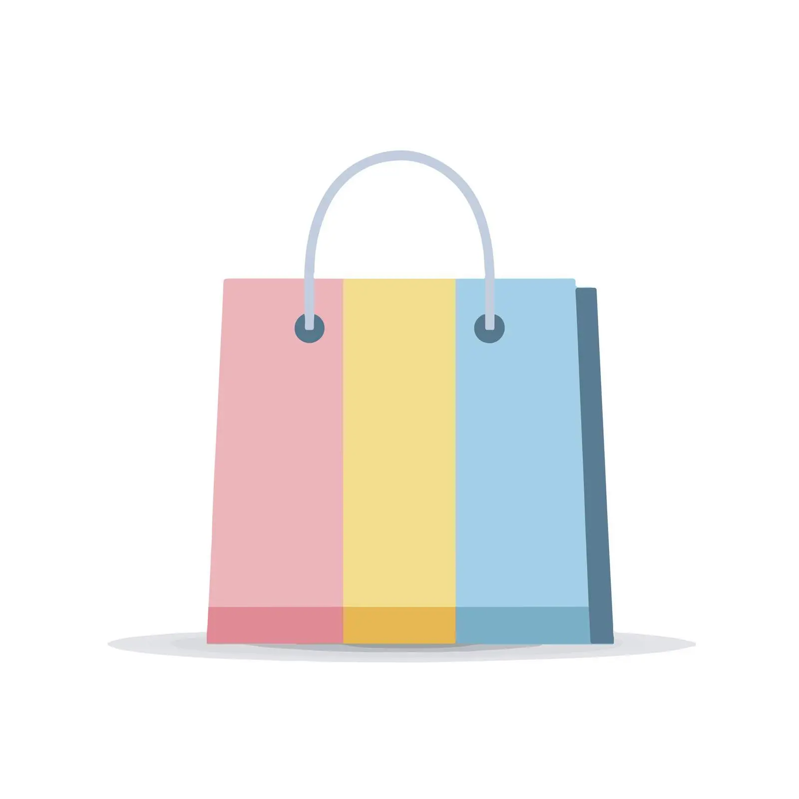 Minimalist Glossy Shopping Bag Icon — free download from Dotvec