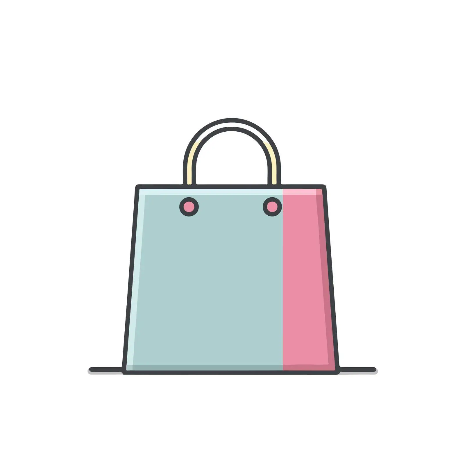 Minimalist Shopping Bag Icon Vector — free download from Dotvec