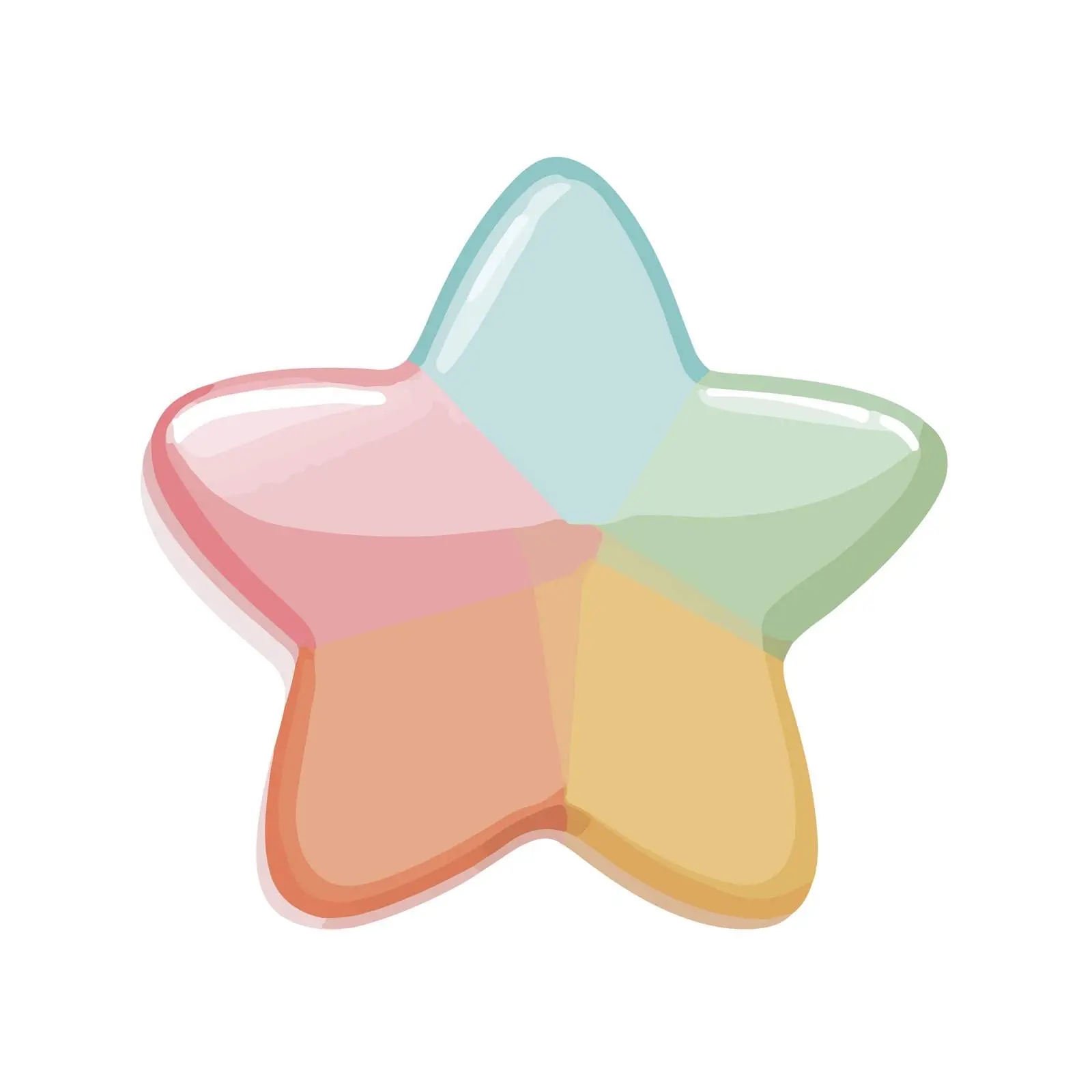 Minimalist Glossy Star Icon — free download from Dotvec