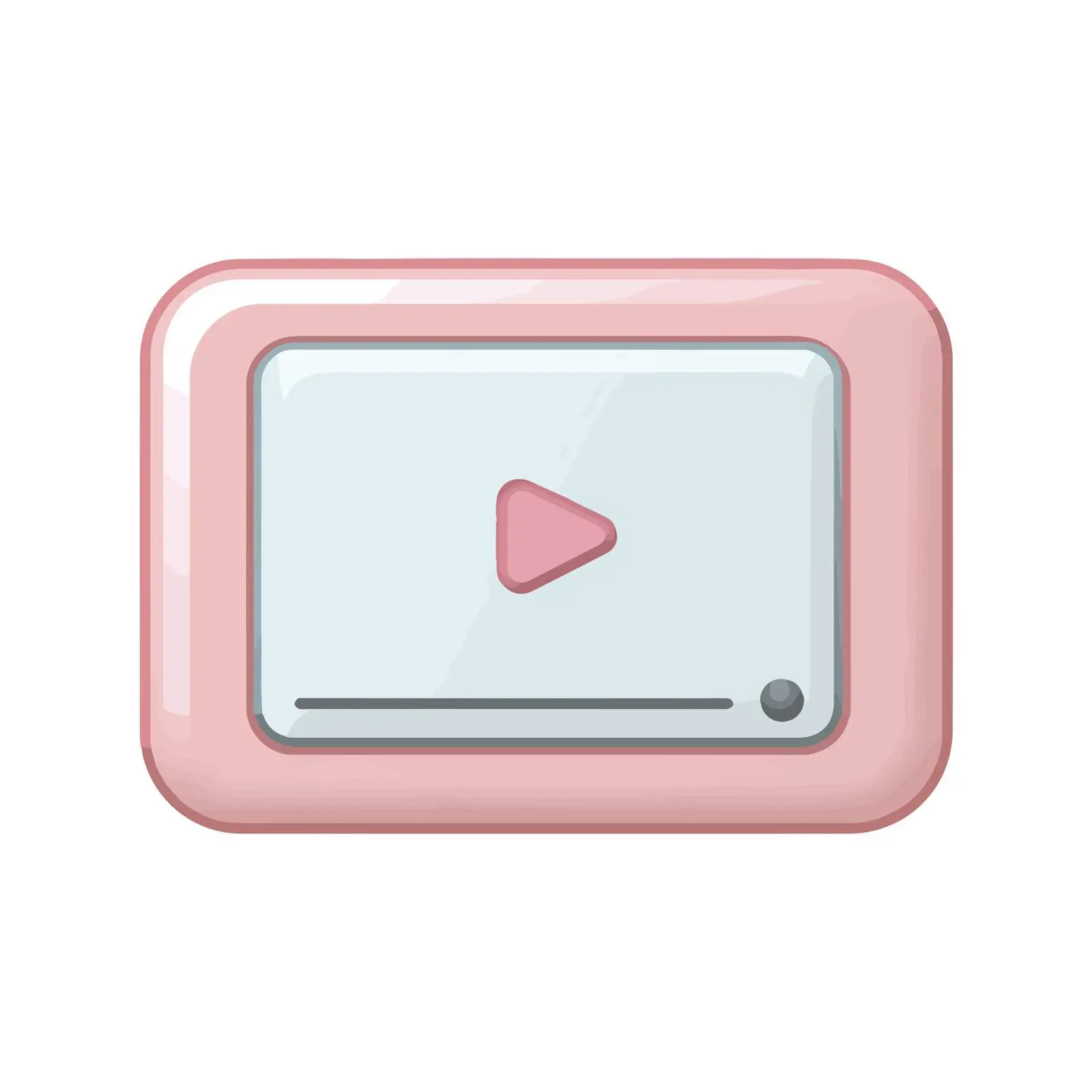 Minimalist Video Player Icon — free download from Dotvec