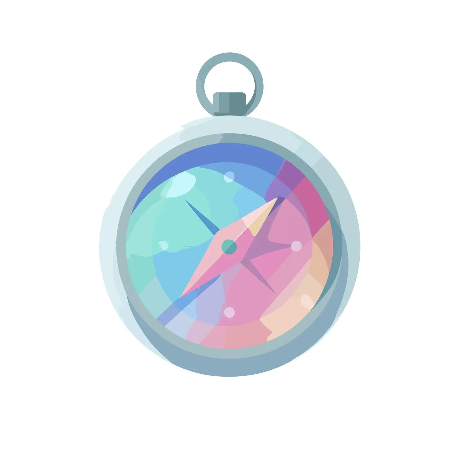 Gradient Compass Minimalist Vector Icon — free download from Dotvec