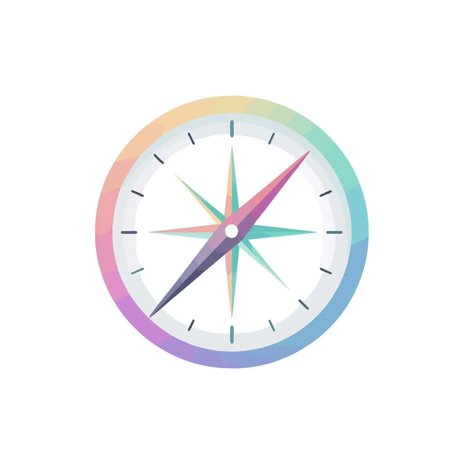 Gradient Compass Icon — free download from Dotvec
