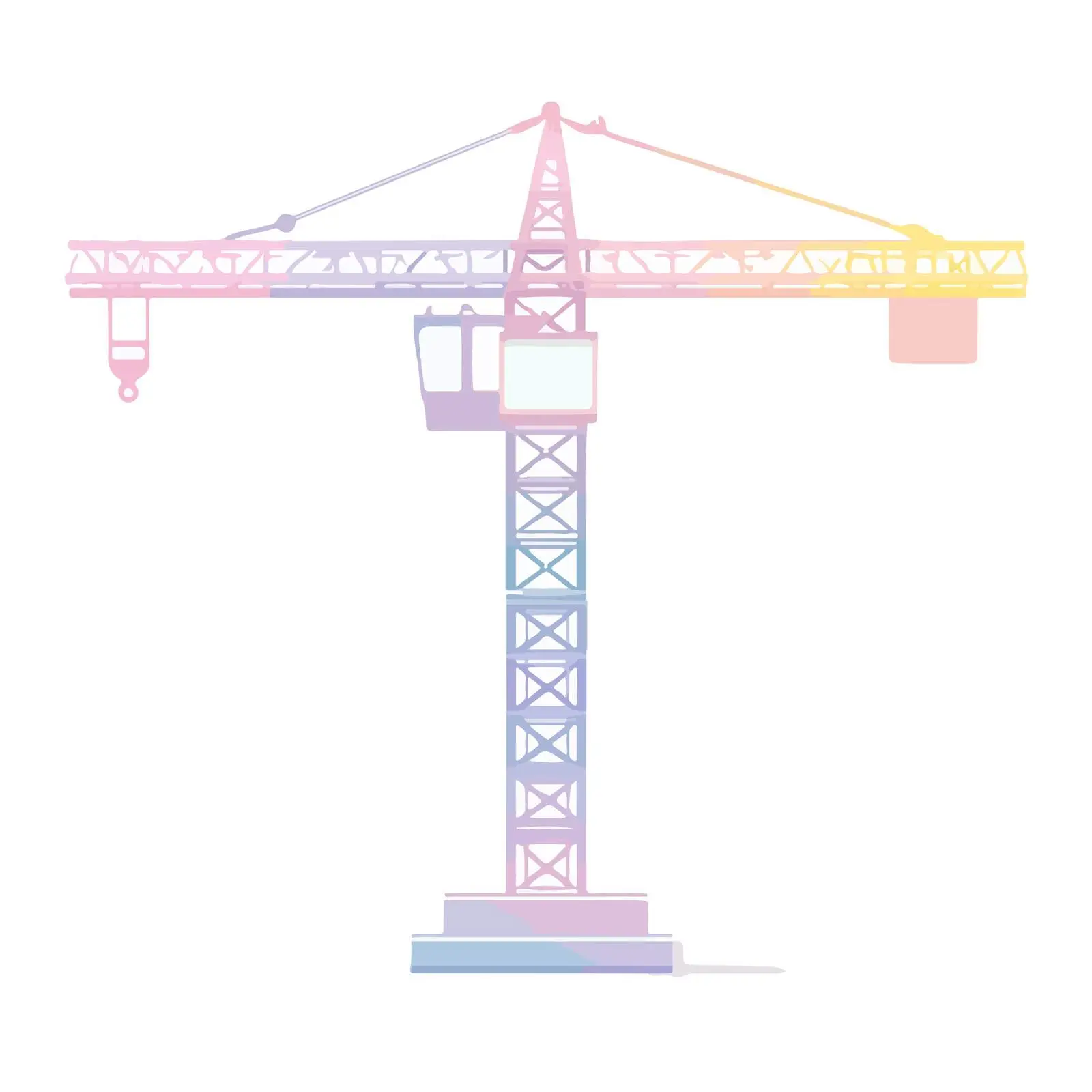 Gradient Construction Crane Icon — free download from Dotvec
