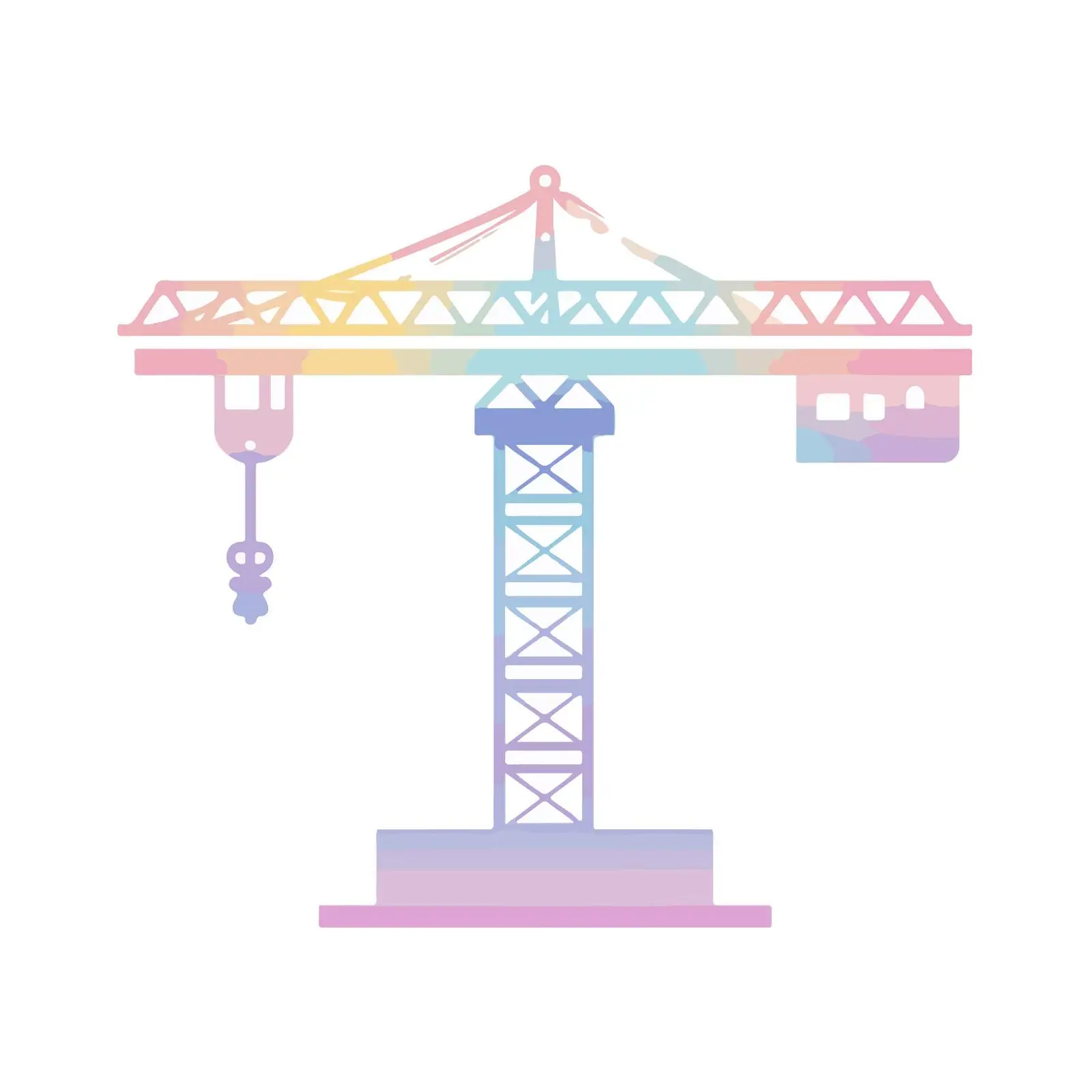 Gradient Construction Crane Icon — free download from Dotvec