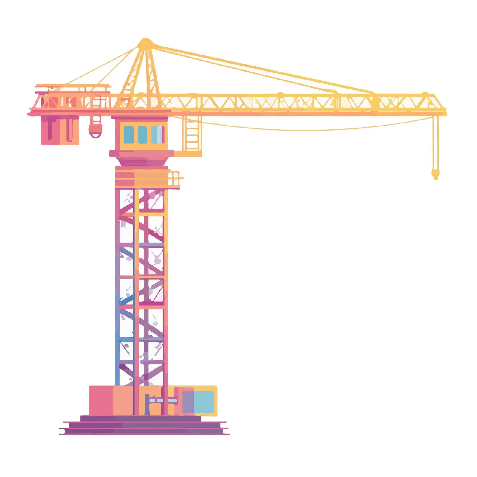 Gradient Construction Crane Icon — free download from Dotvec