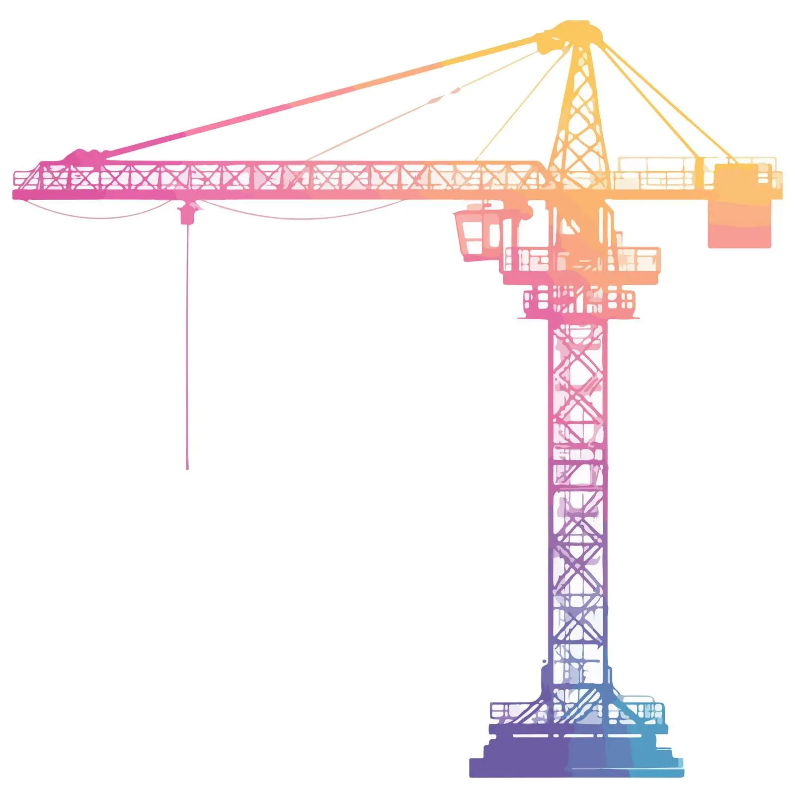 Gradient Construction Crane Icon — free download from Dotvec