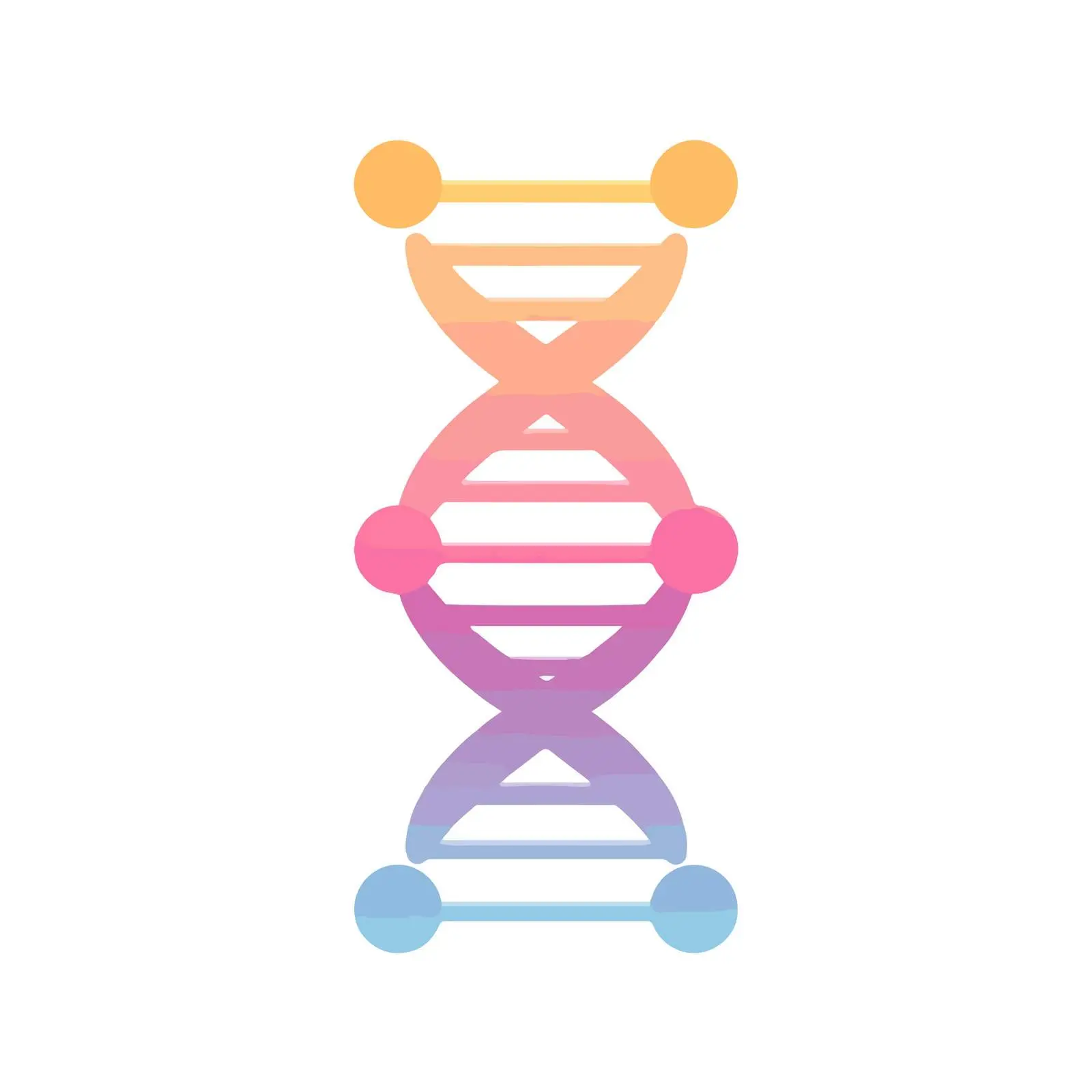 Gradient DNA Strand Icon – free dna image from Dotvec