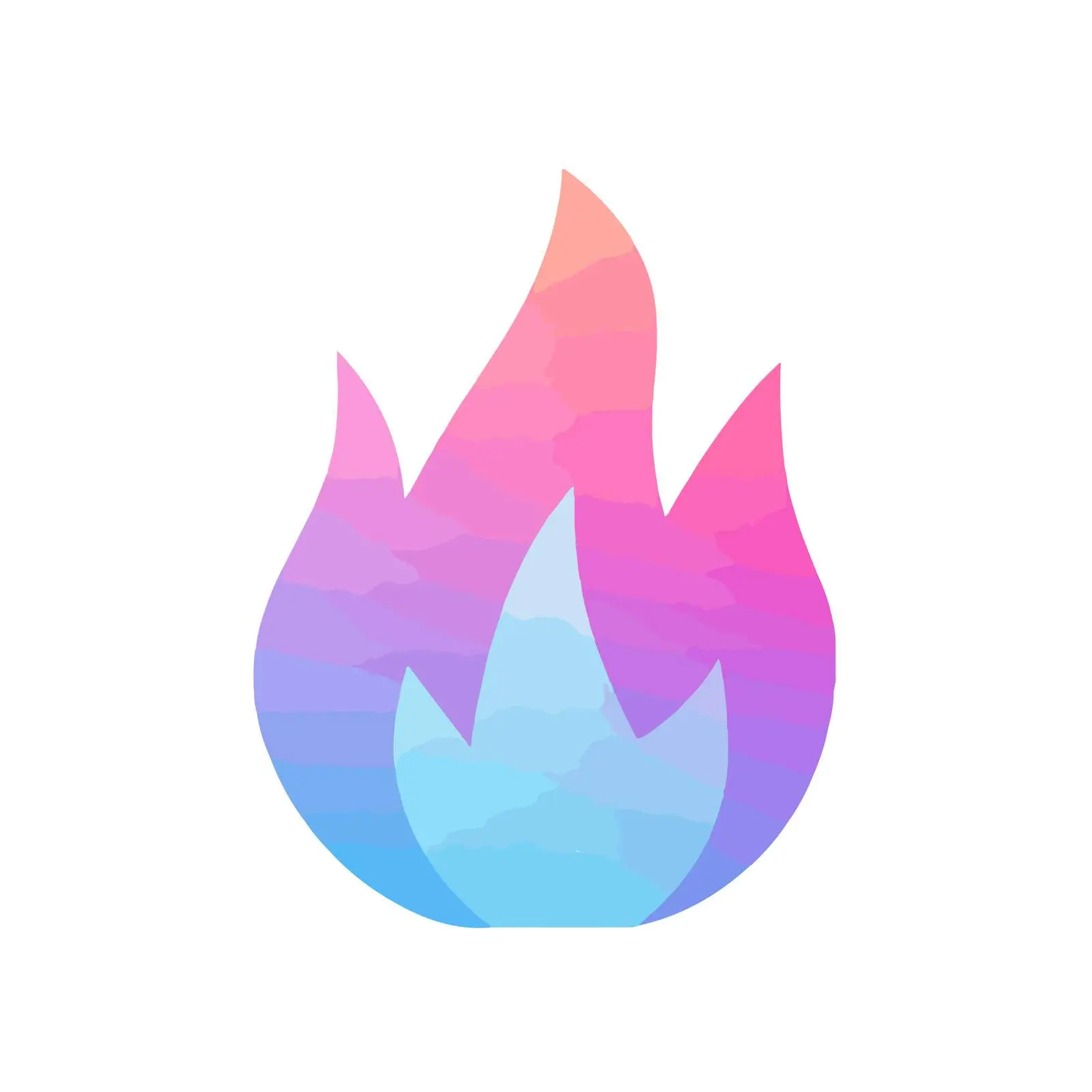 Gradient Fire Icon Vector Design — free download from Dotvec
