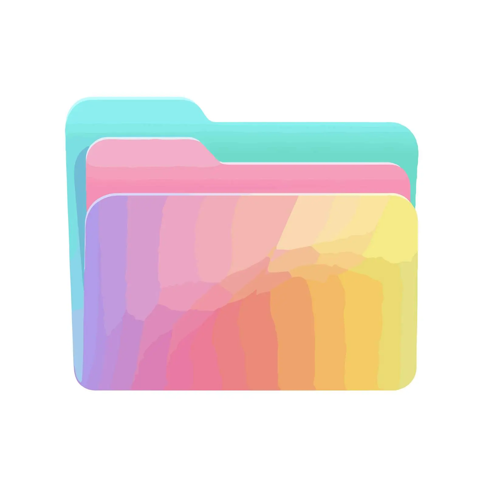 Gradient Folder Icon Vector Minimalist Style — free download from Dotvec