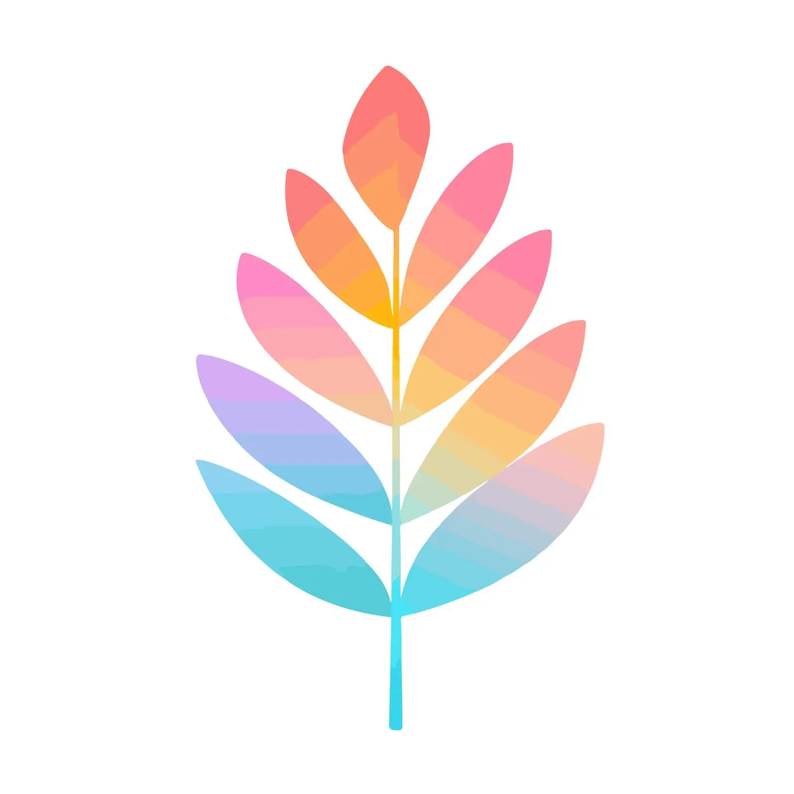 Gradient Leaf Vector Icon — free download from Dotvec