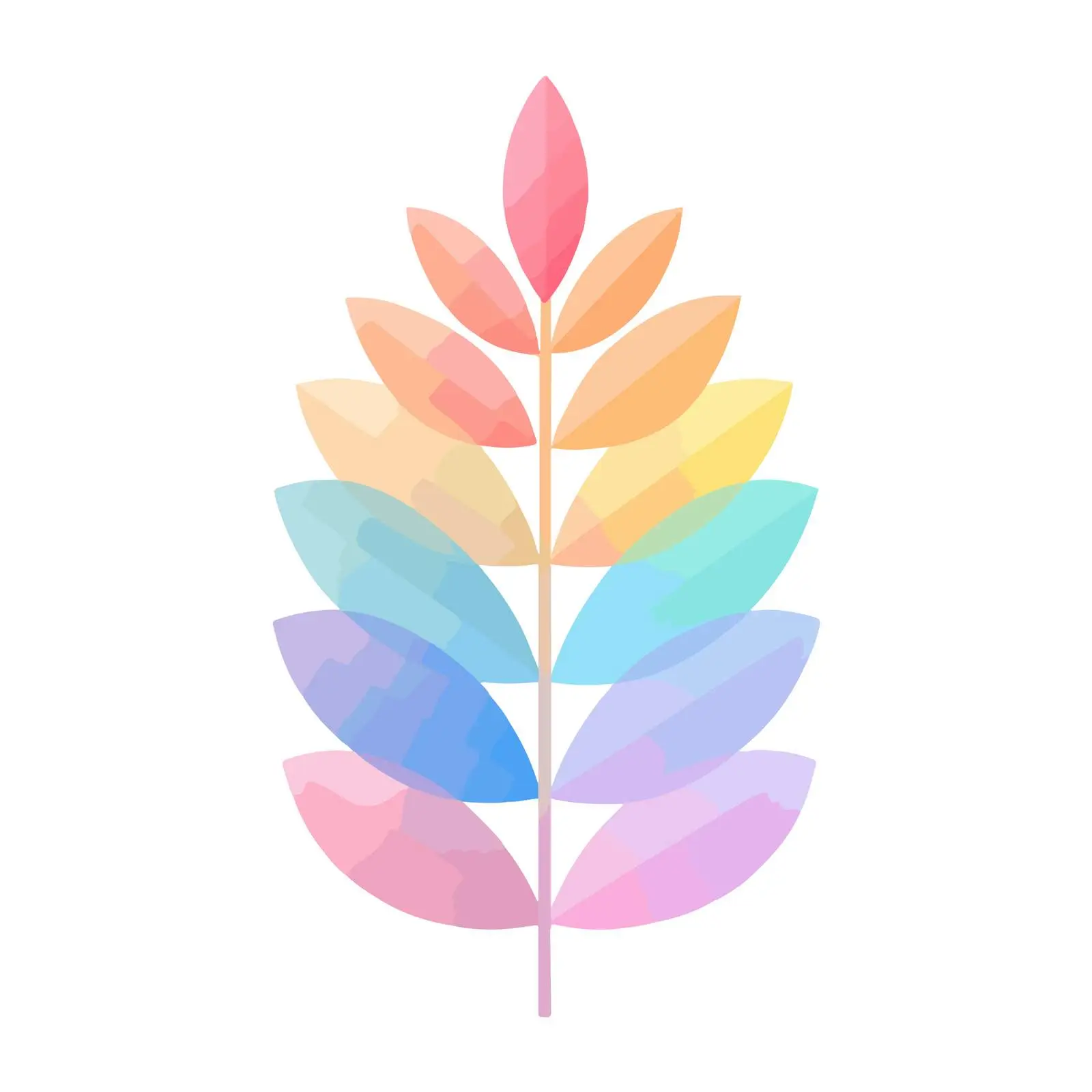 Gradient Leaf Icon Minimalist Vector Style — free download from Dotvec