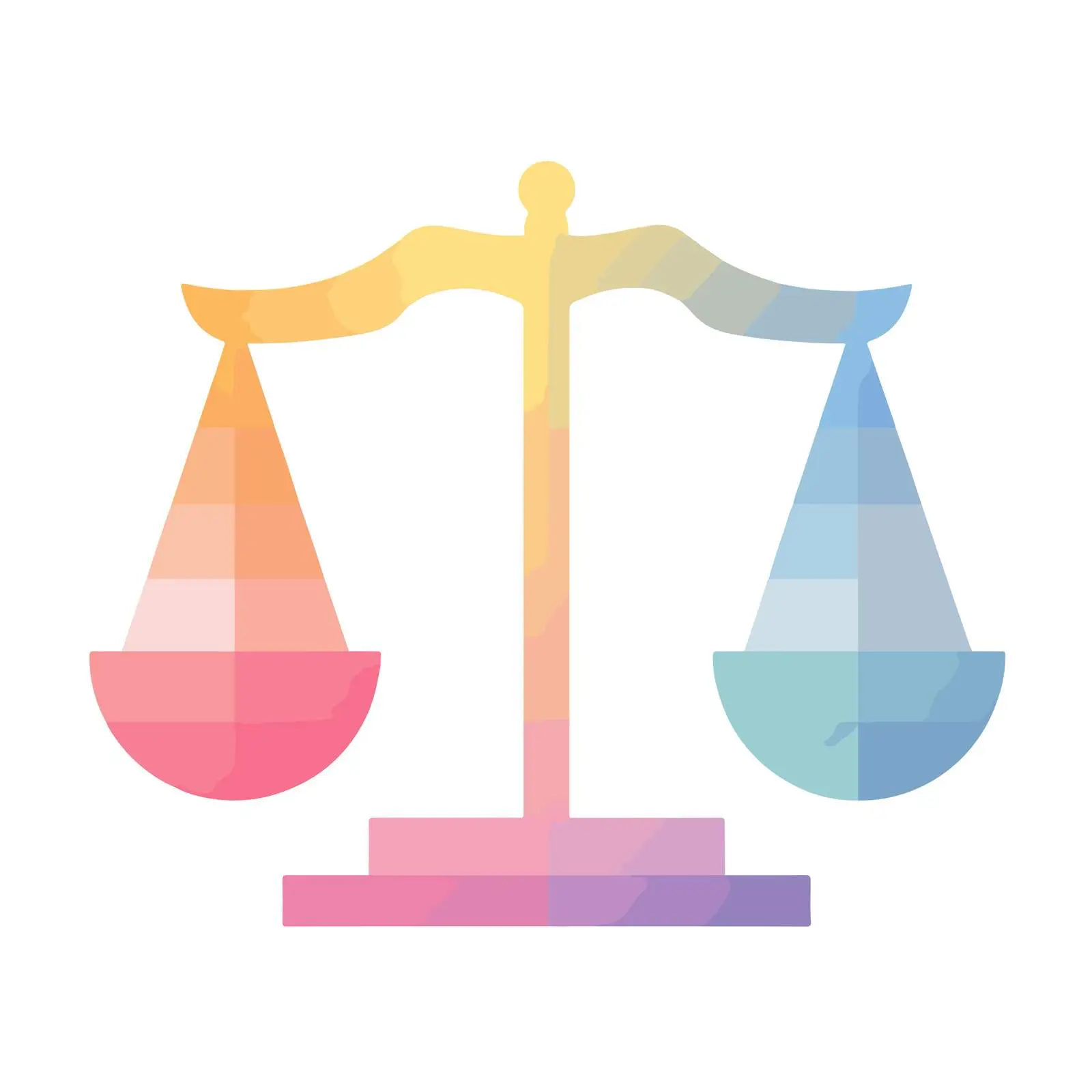 Gradient Justice Scales Icon — free download from Dotvec