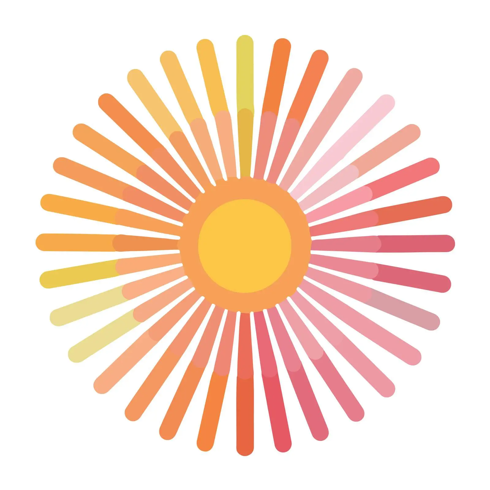 Vector Gradient Sun Icon — free download from Dotvec