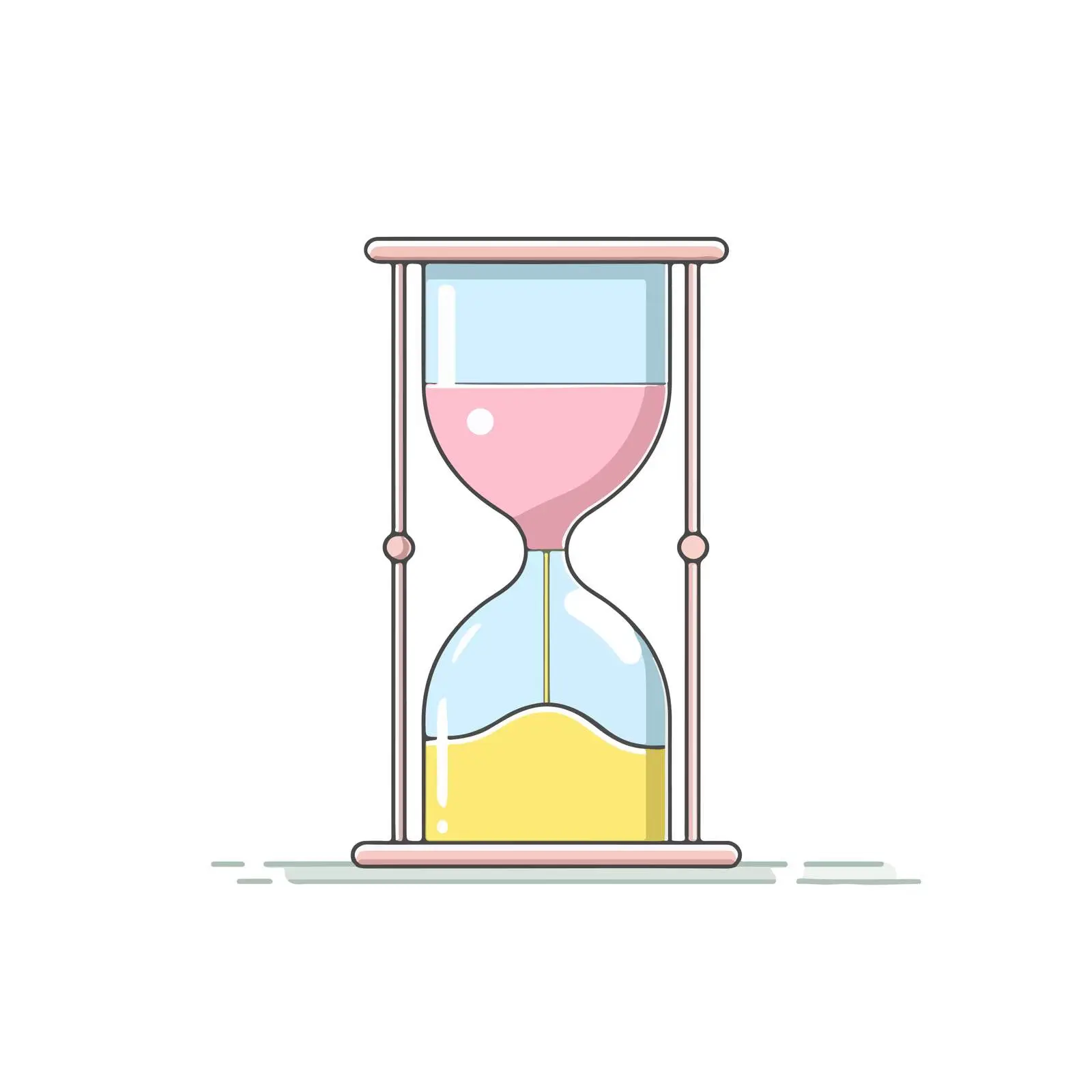 Hourglass Icon Vector Minimalist Design — free download from Dotvec