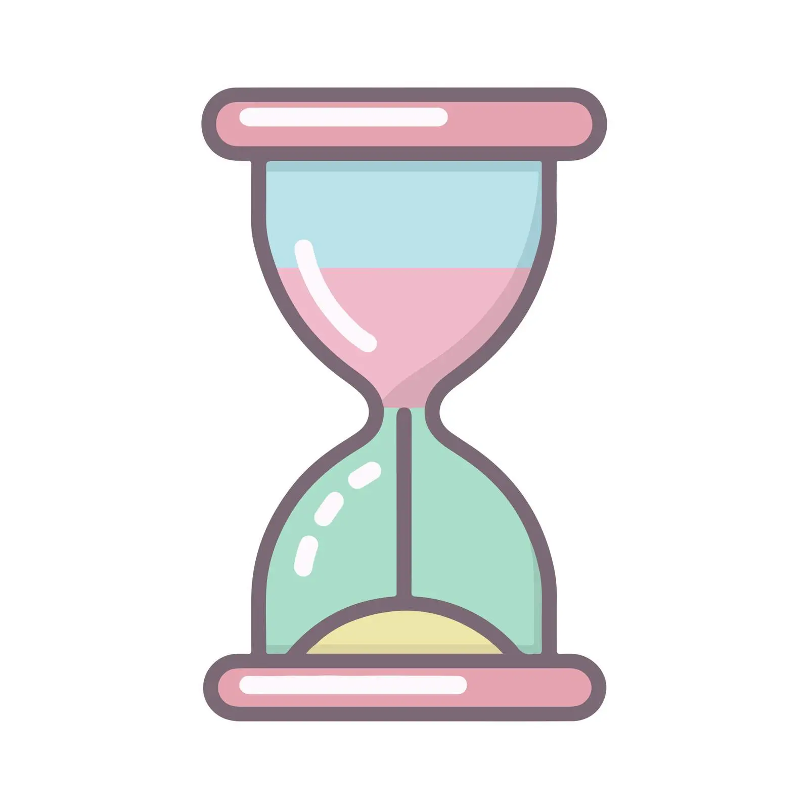 Minimalist Hourglass Icon — free download from Dotvec