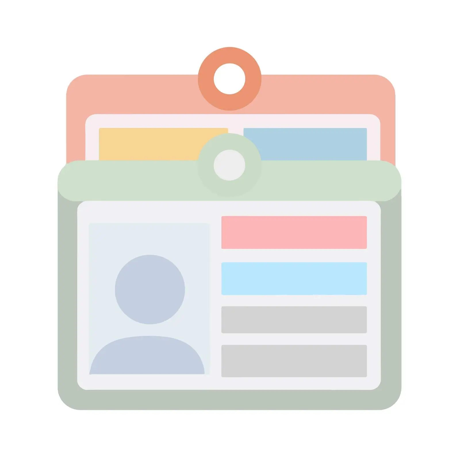 Minimalist ID Card Icon — free download from Dotvec