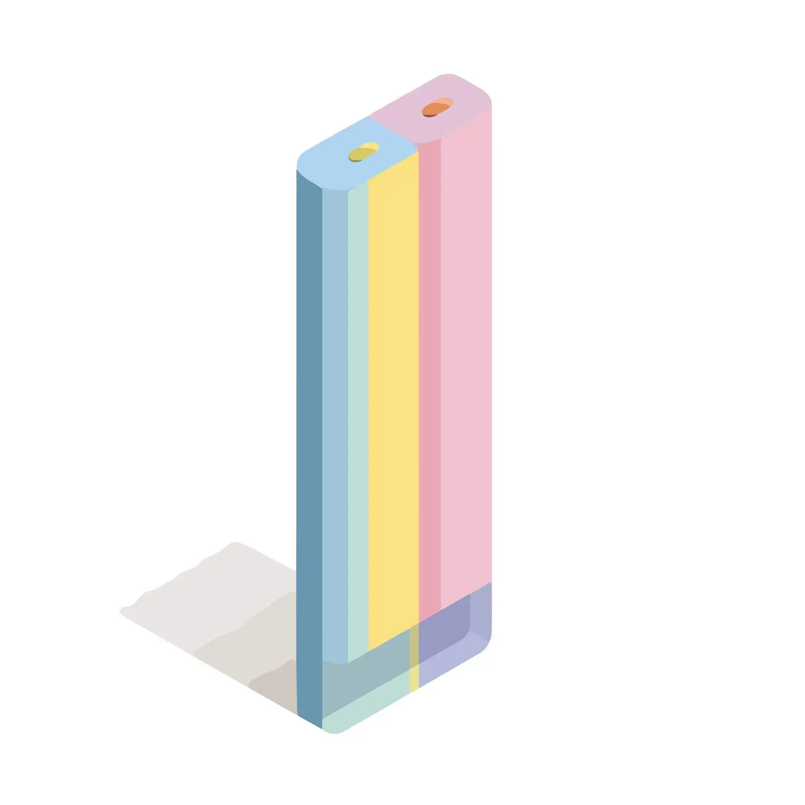 Minimalist Isometric Bookmark Icon — free download from Dotvec