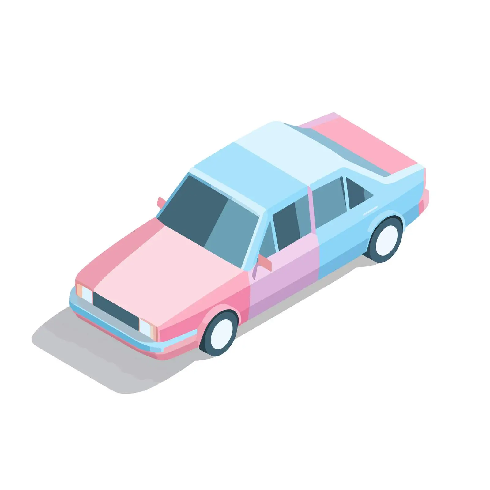 Isometric Car Flat Icon Design — free download from Dotvec
