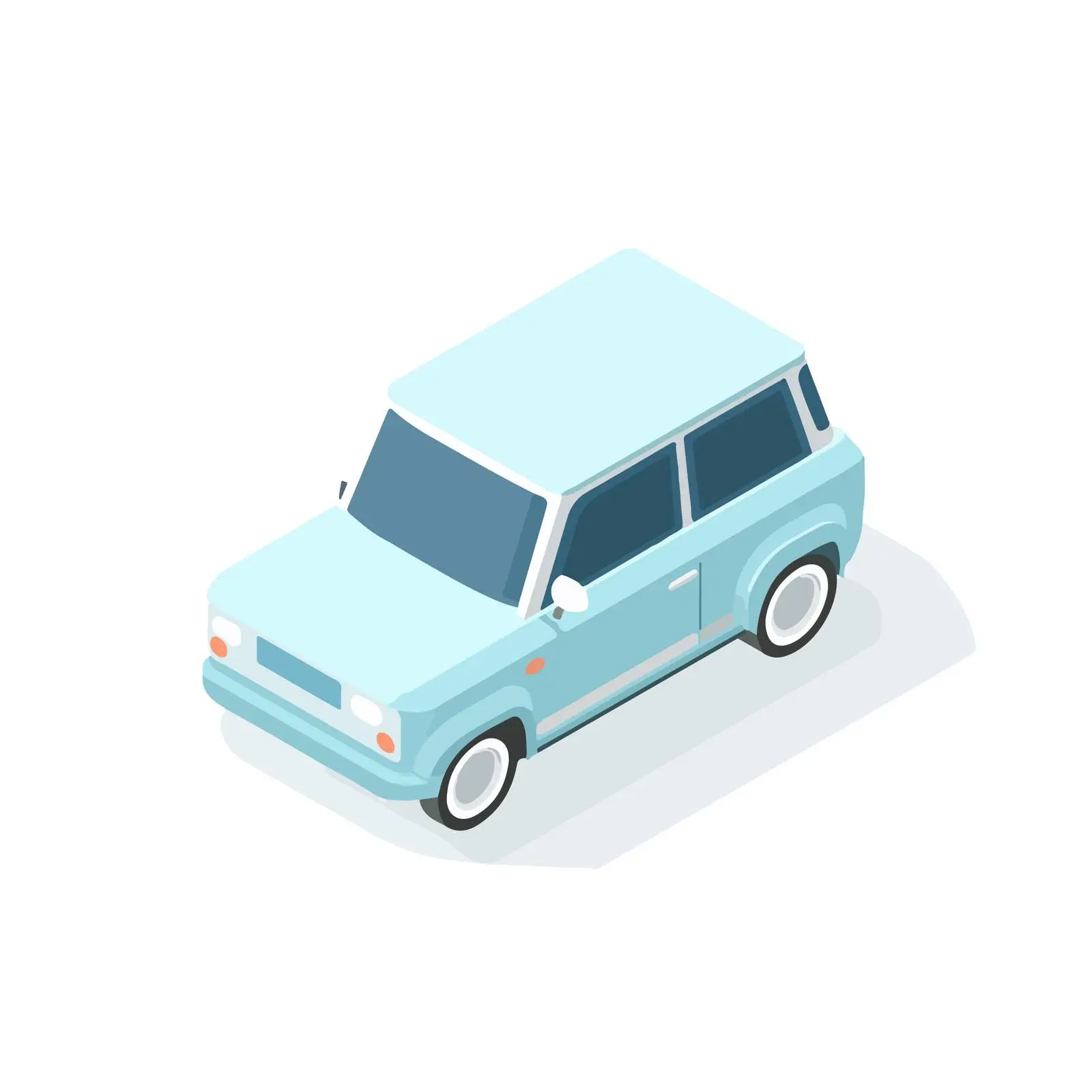 Isometric Car Icon — free download from Dotvec