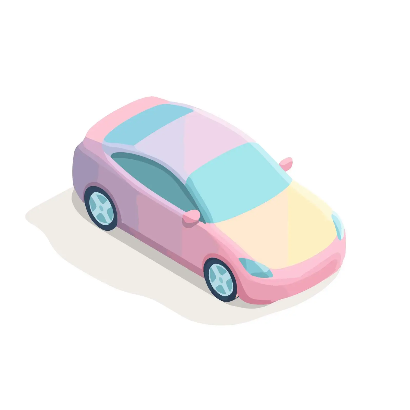 Isometric Car Minimalist Icon — free download from Dotvec
