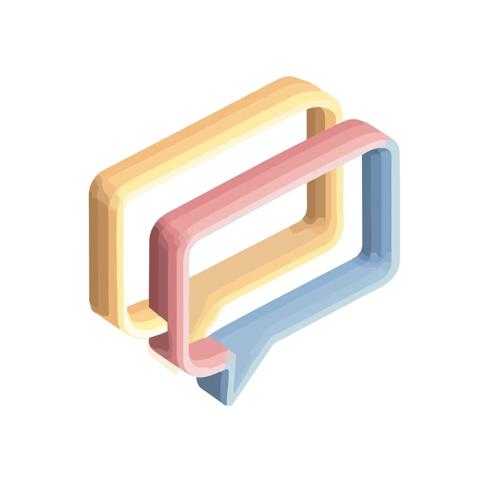 Isometric Chat Bubble Icon — free download from Dotvec