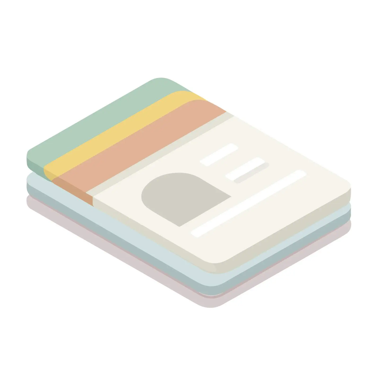 Isometric ID Card Icon — free download from Dotvec
