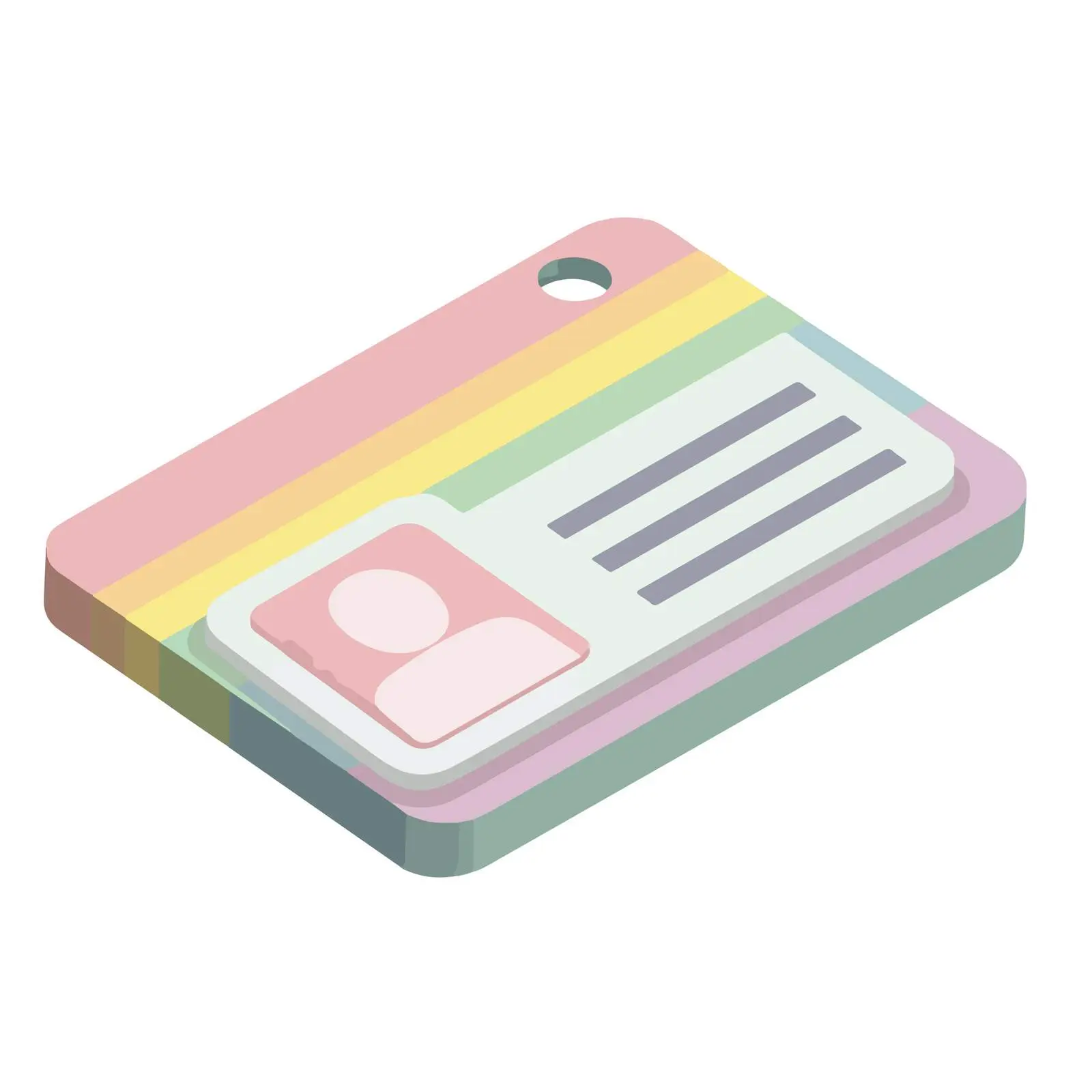 Isometric ID Card Icon — free download from Dotvec