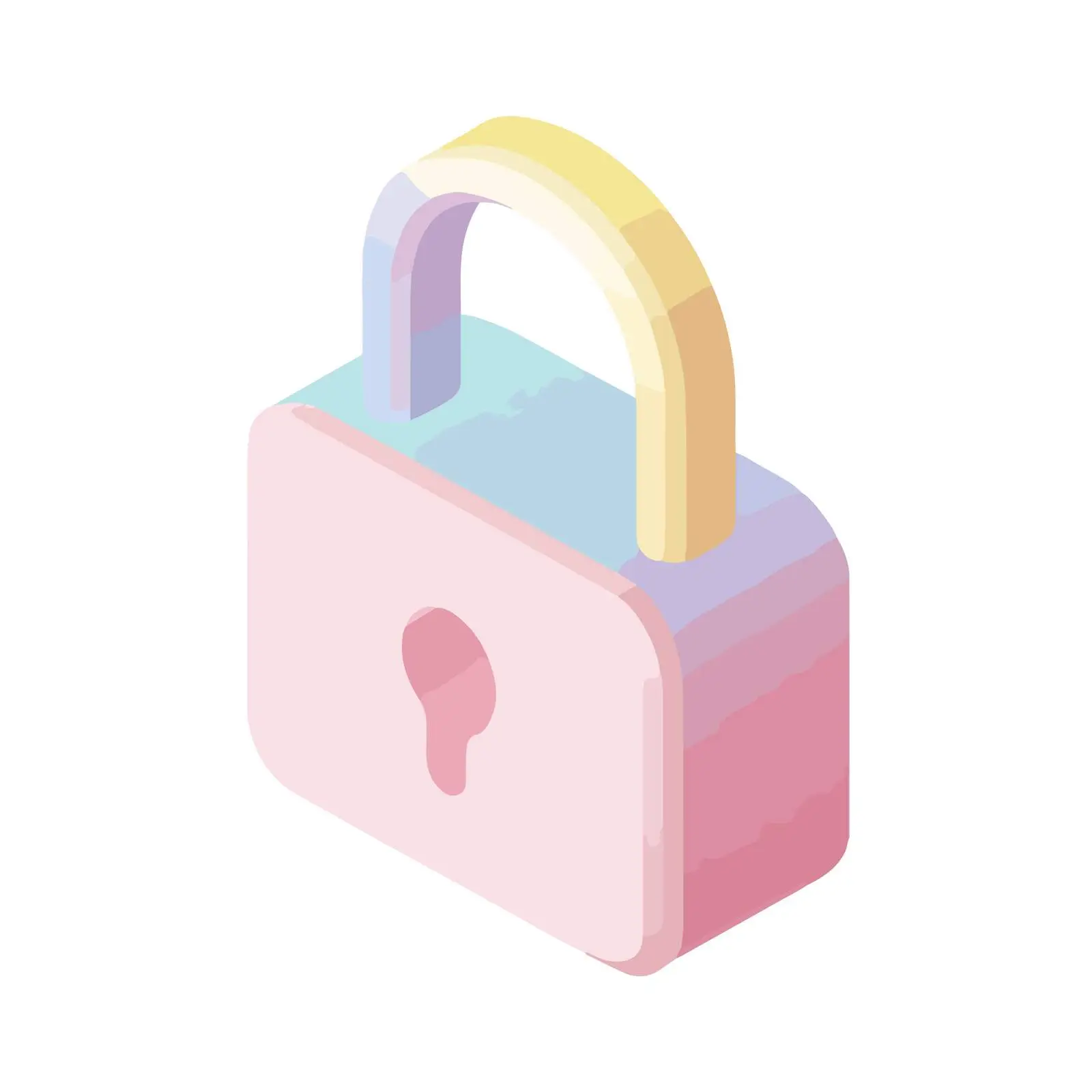 Isometric Lock Icon Vector Design — free download from Dotvec