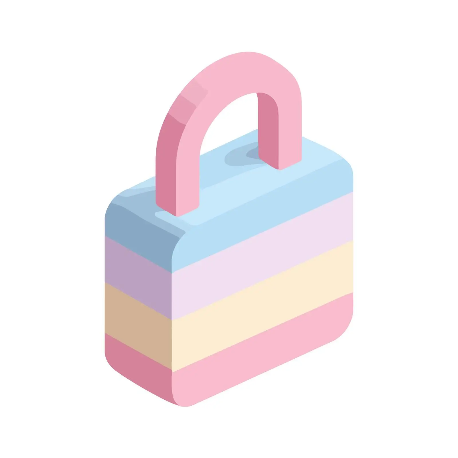 Isometric Lock Icon — free download from Dotvec