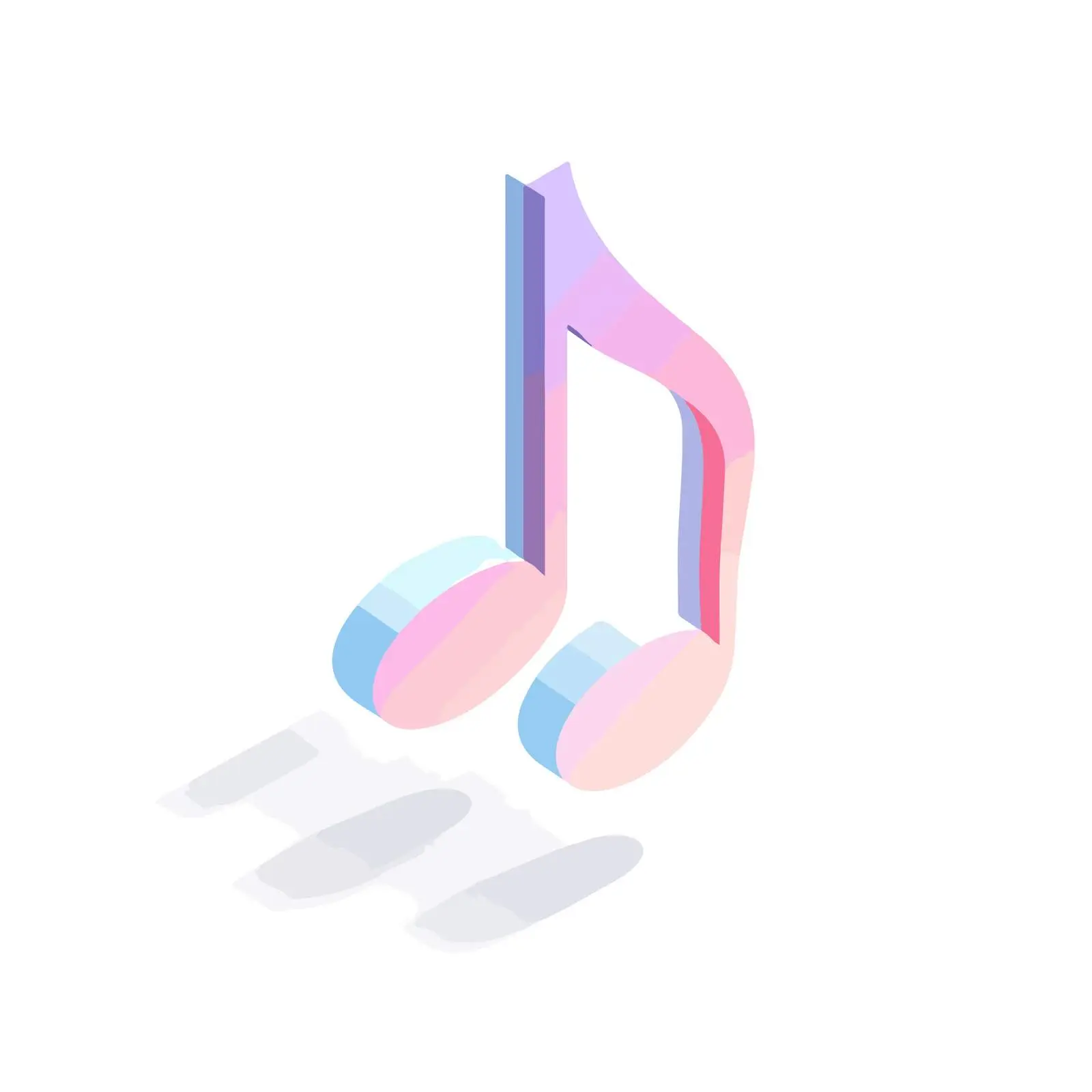 Isometric Music Note Icon — free download from Dotvec