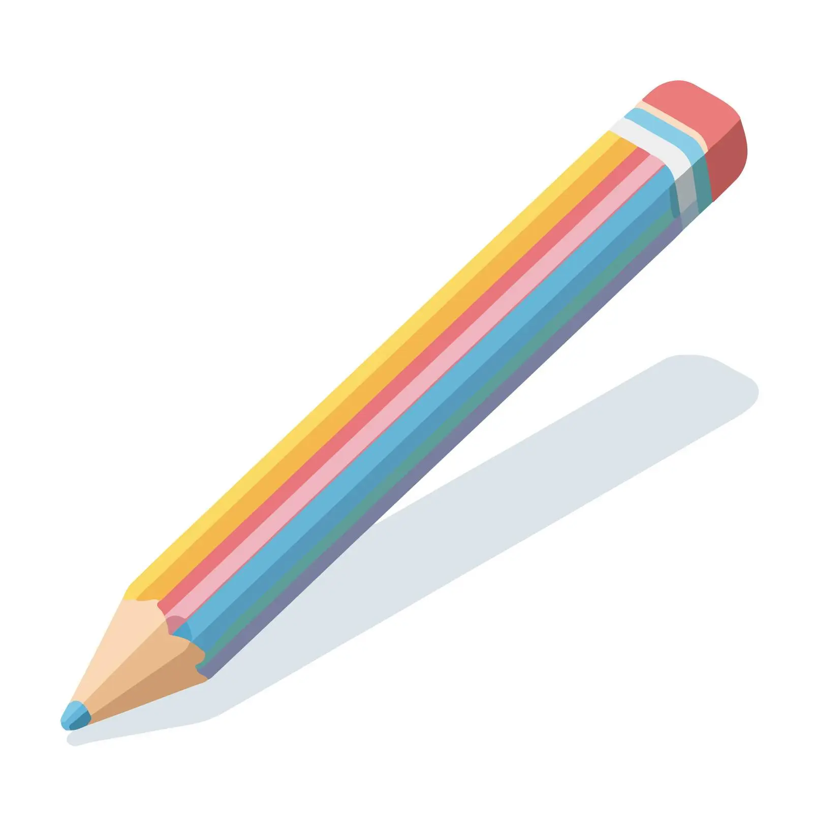 Isometric Pencil Icon — free download from Dotvec