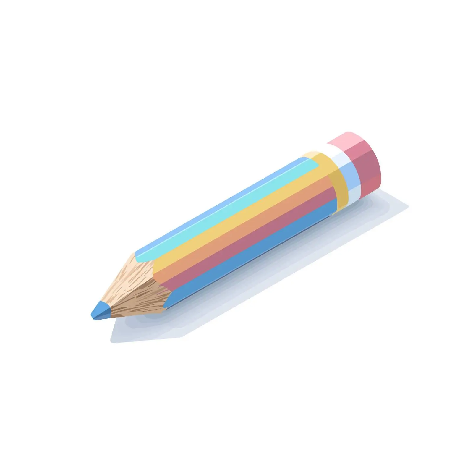 Isometric Pencil Icon — free download from Dotvec