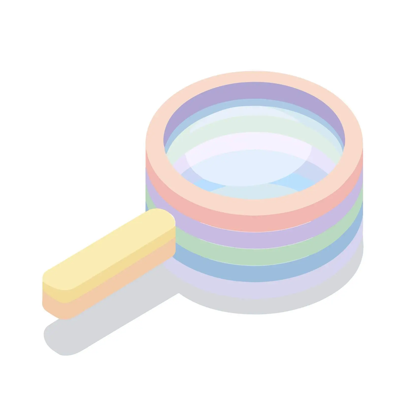 Isometric Search Icon — free download from Dotvec