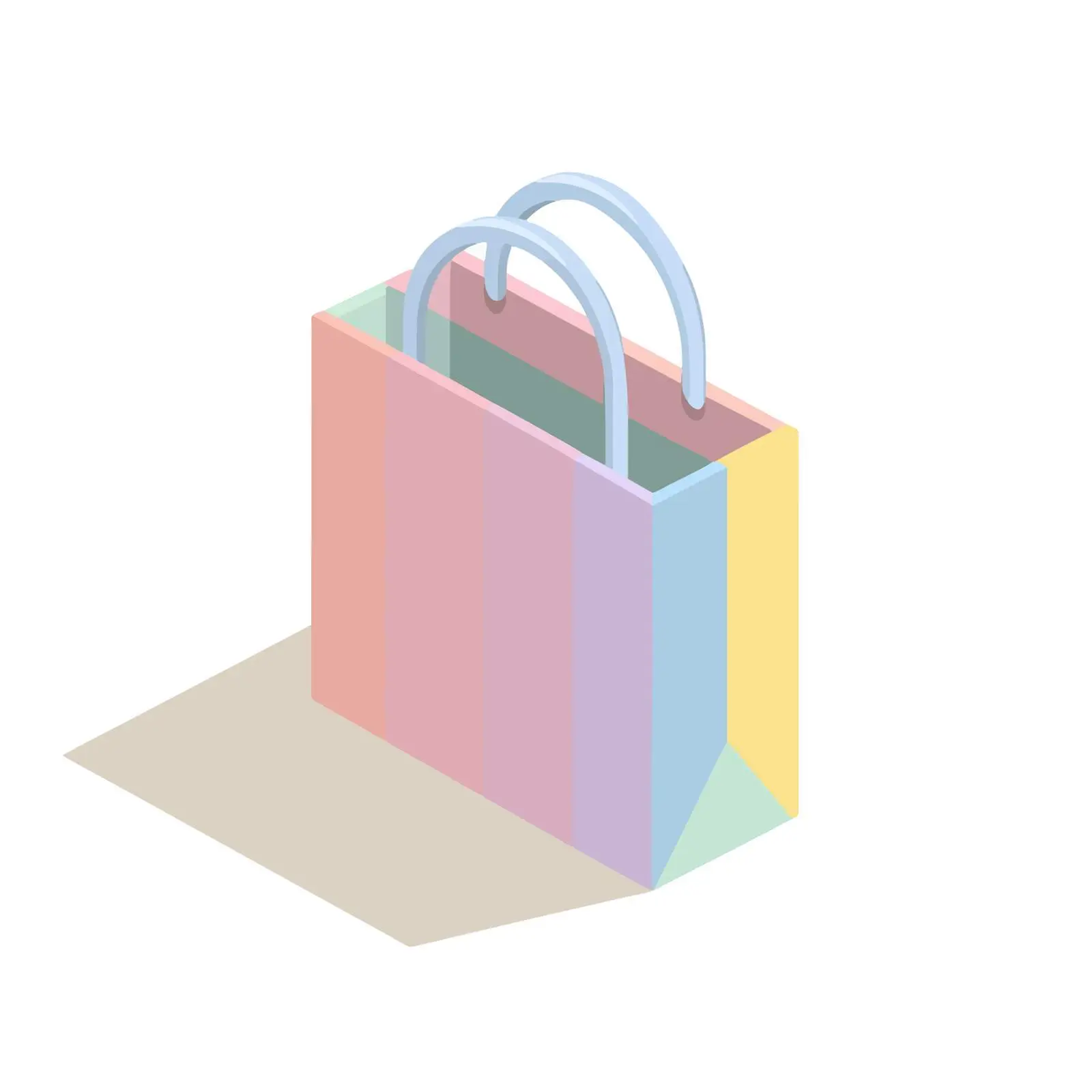 Isometric Shopping Bag Icon — free download from Dotvec