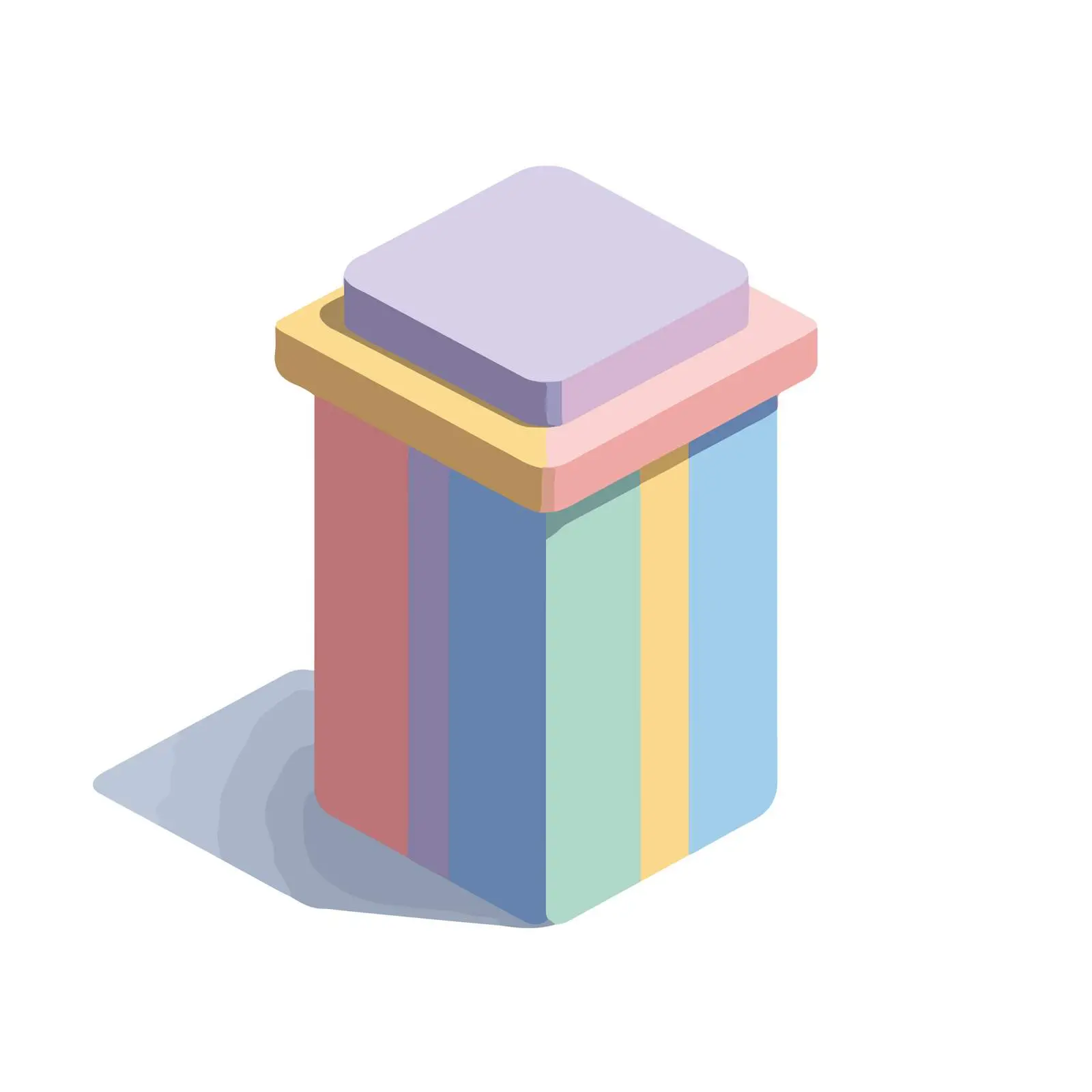 Minimalist Trash Can Icon — free download from Dotvec