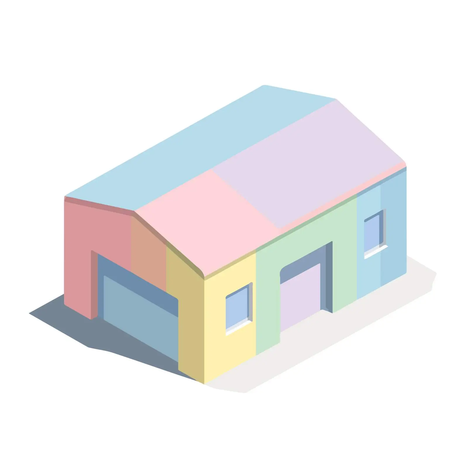 Isometric Warehouse Icon — free download from Dotvec