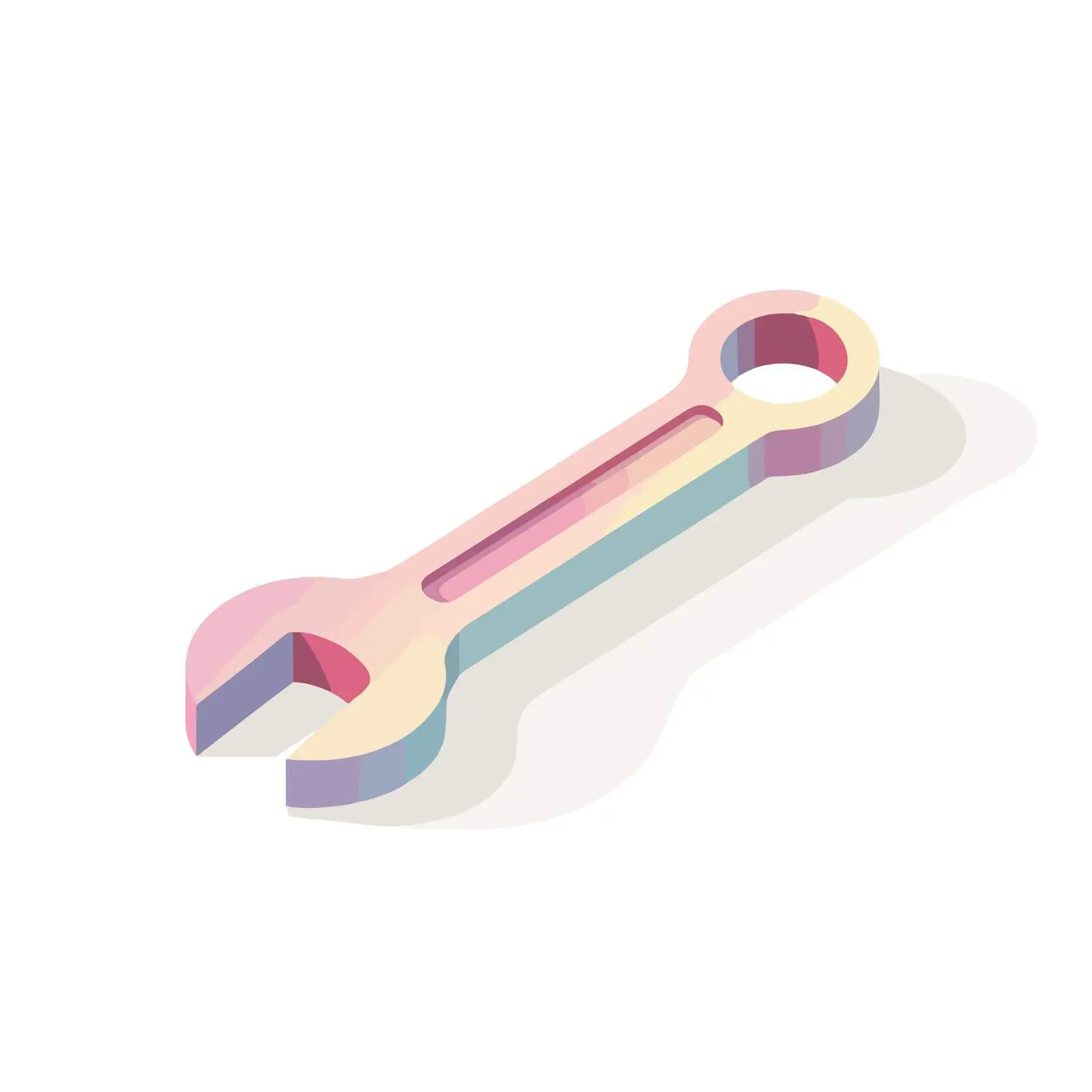 Isometric Wrench Icon — free download from Dotvec