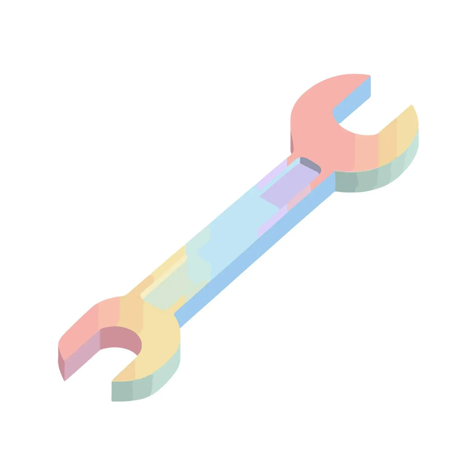 Isometric Wrench Vector Icon — free download from Dotvec