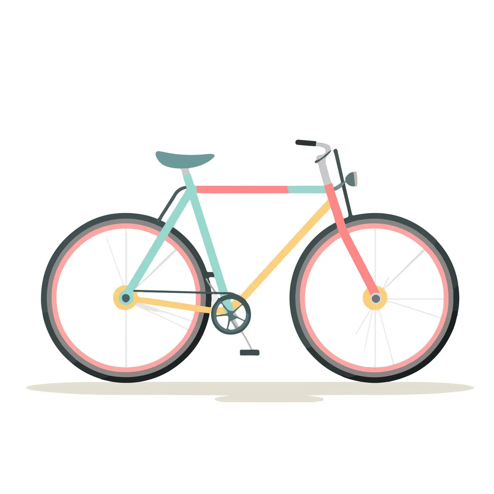 Minimalist Bicycle Icon — free download from Dotvec