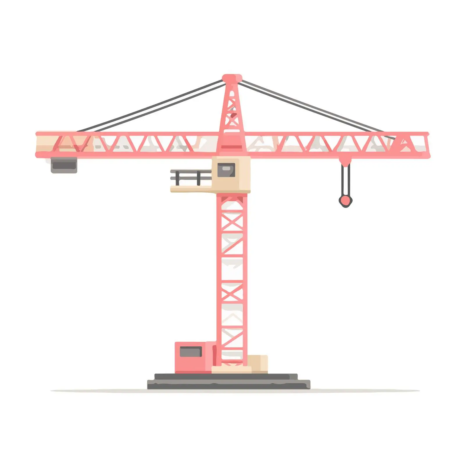 Minimalist Construction Crane Icon — free download from Dotvec