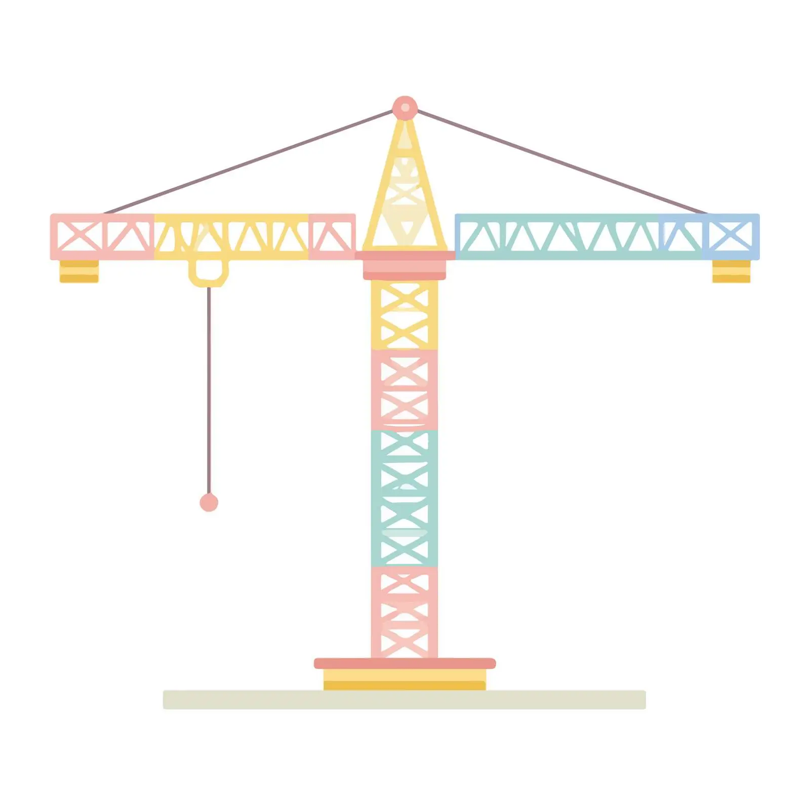 Minimalist Construction Crane Icon — free download from Dotvec