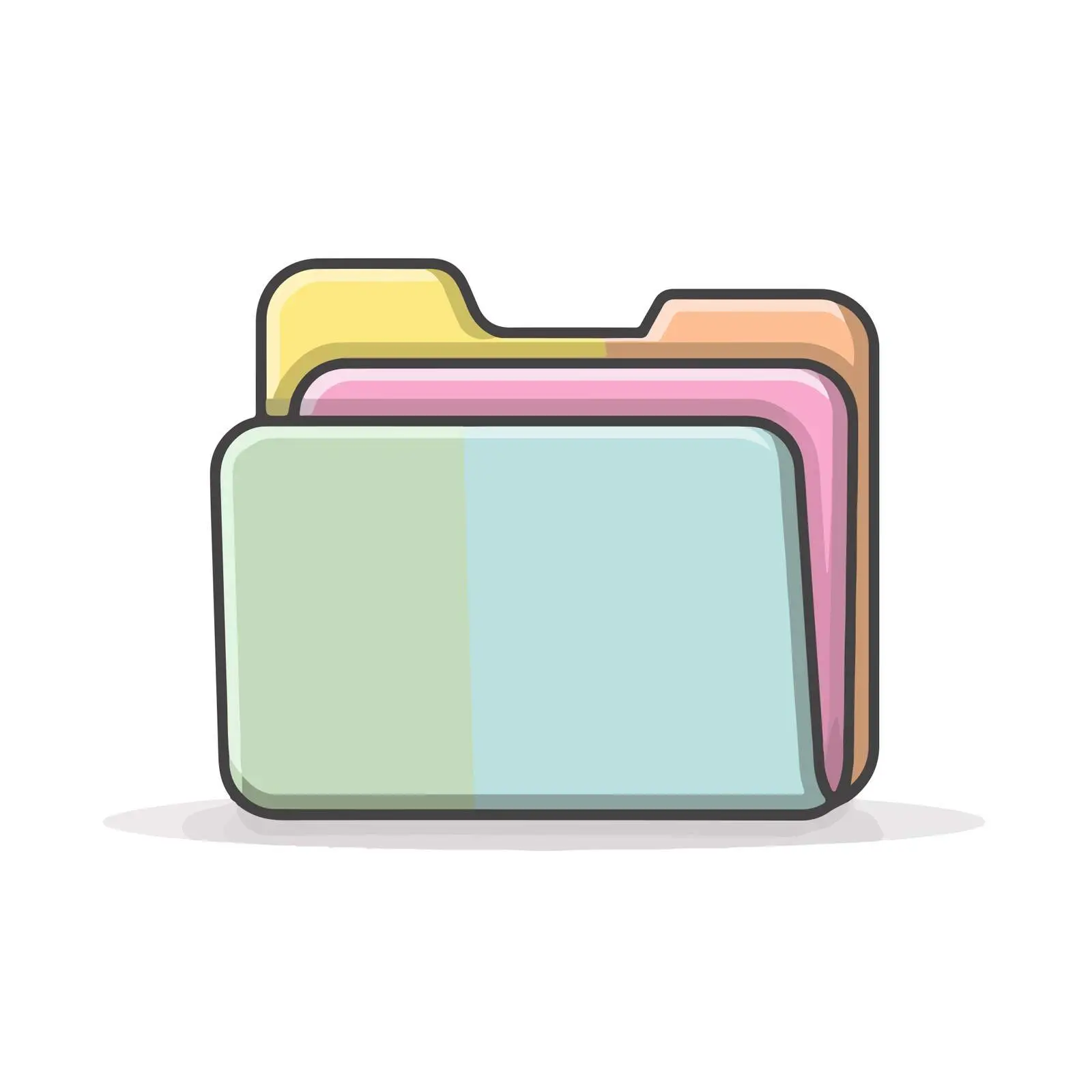 Minimalist Folder Icon Design — free download from Dotvec