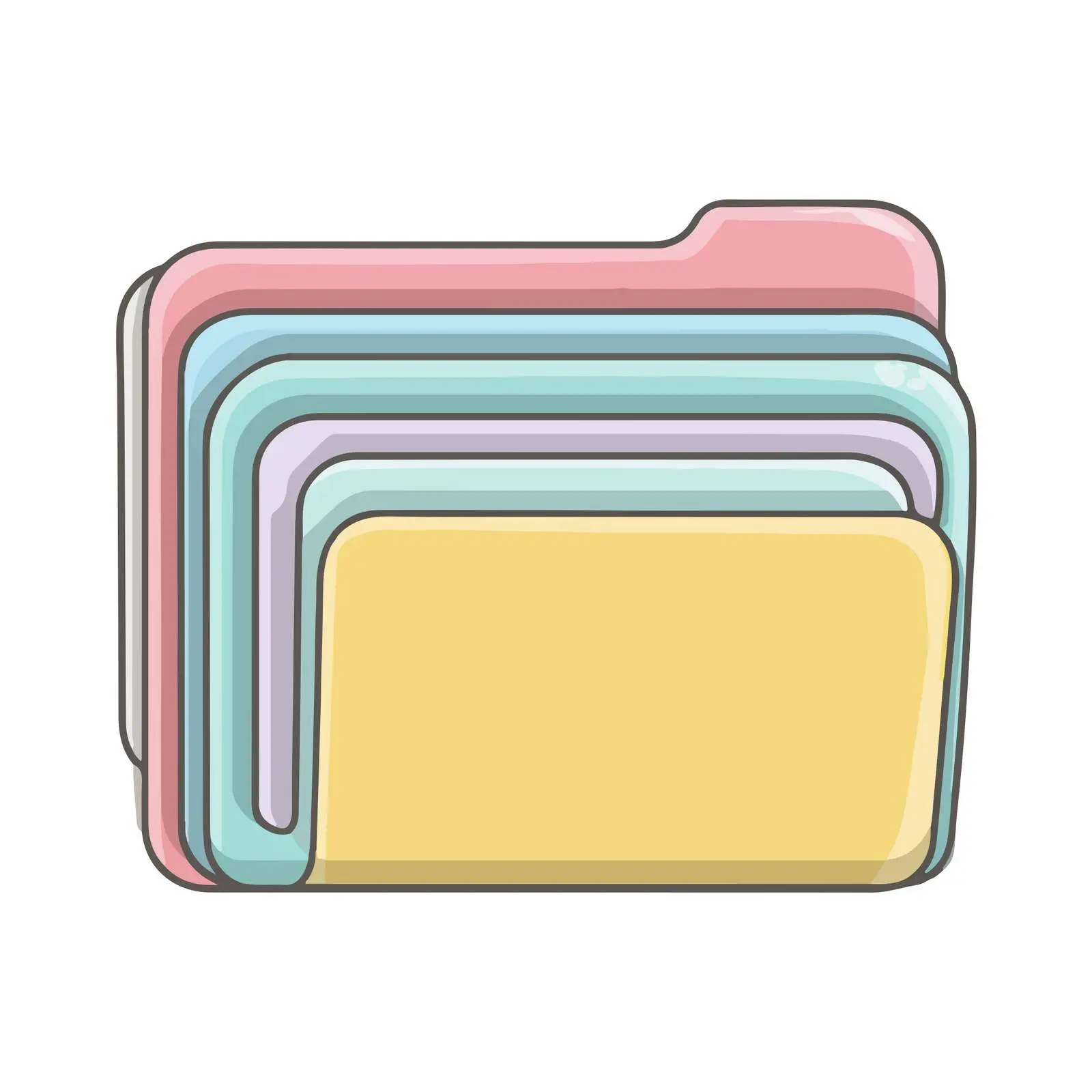 Minimalist Folder Icon — free download from Dotvec
