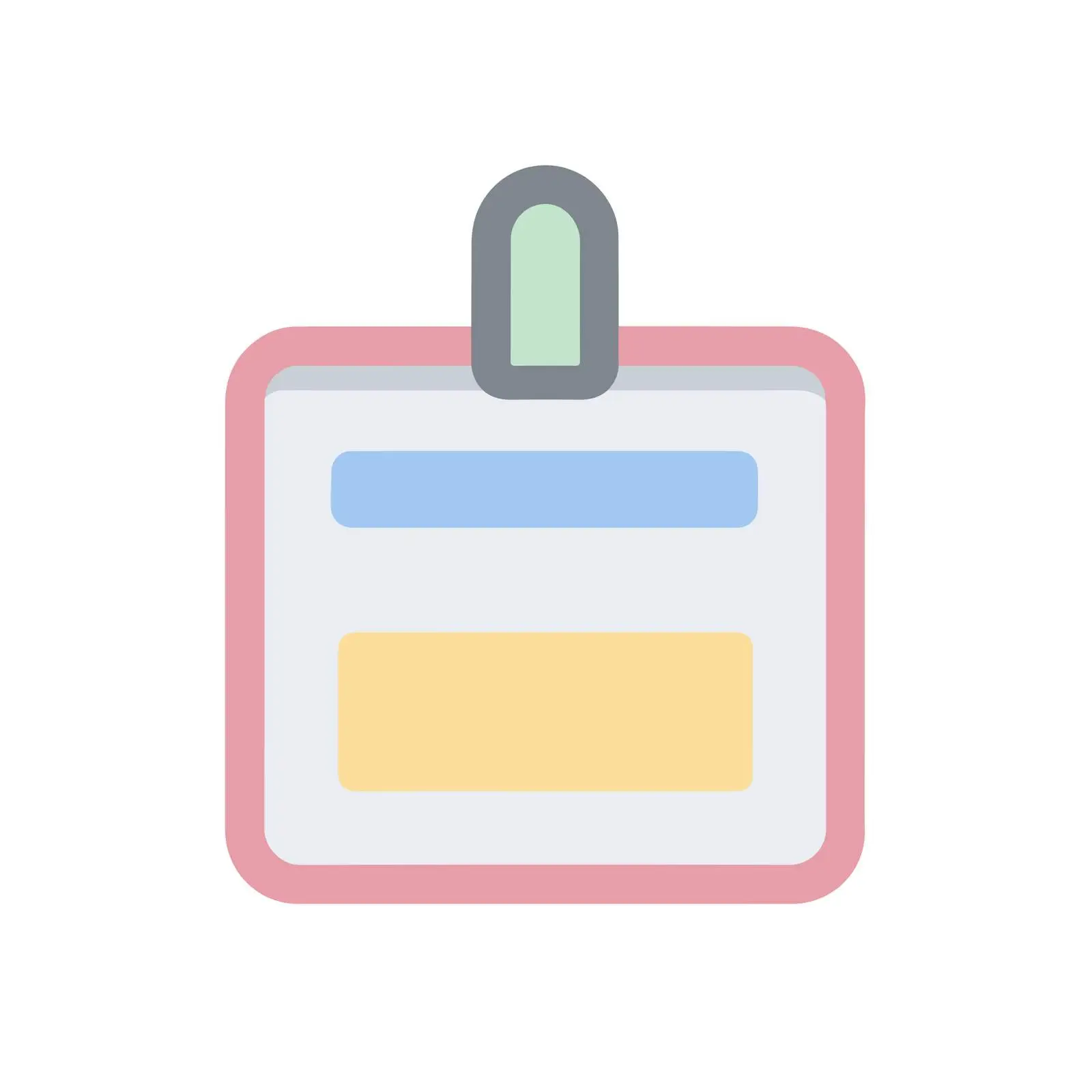 Minimalist ID Card Icon — free download from Dotvec