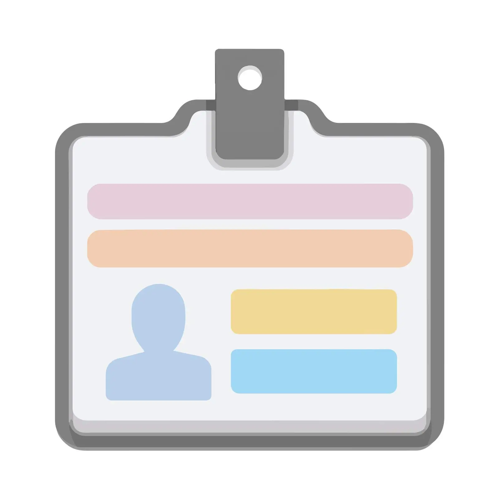 Minimalist ID Card Icon — free download from Dotvec