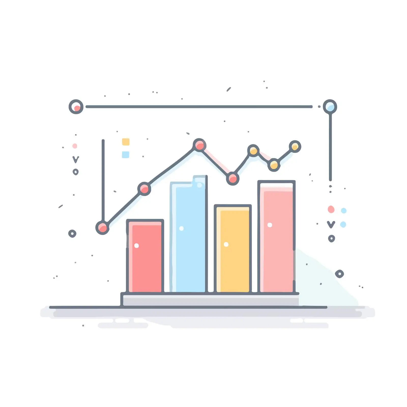 Minimal Line Chart Icon — free download from Dotvec