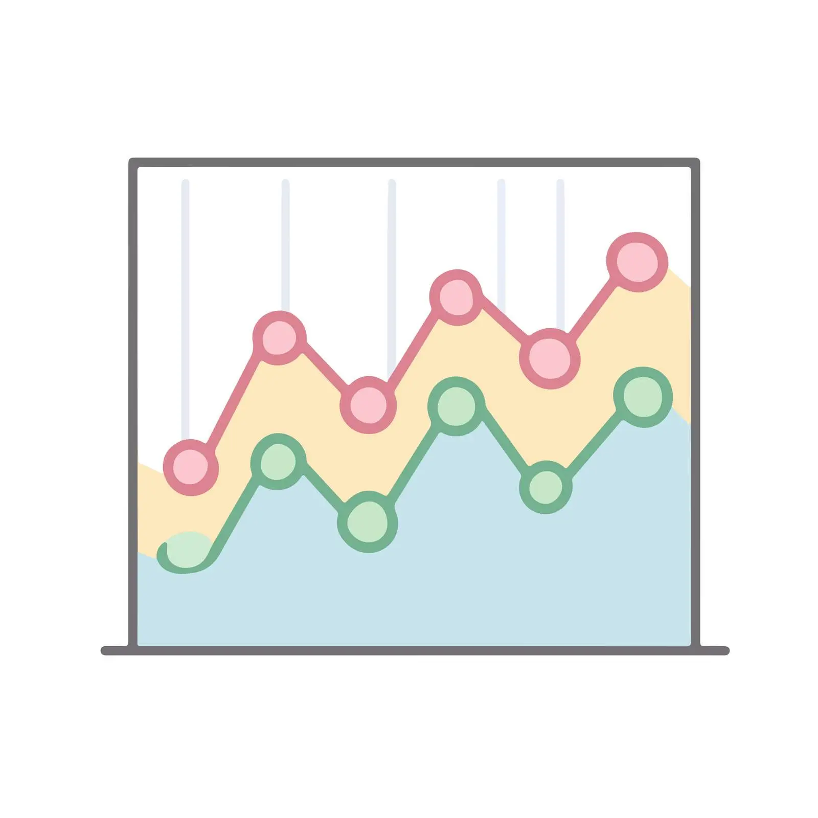 Minimalist Line Chart Icon — free download from Dotvec