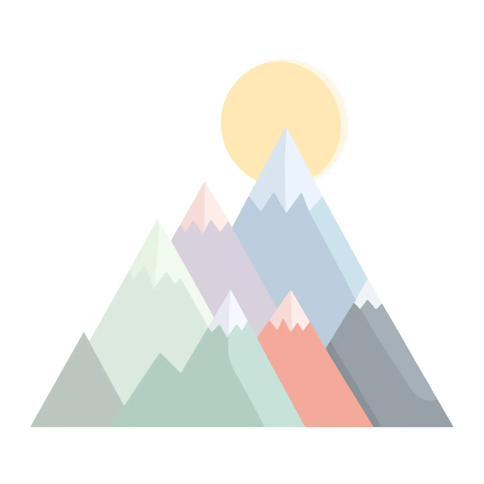 Minimalist Mountain Icon — free download from Dotvec